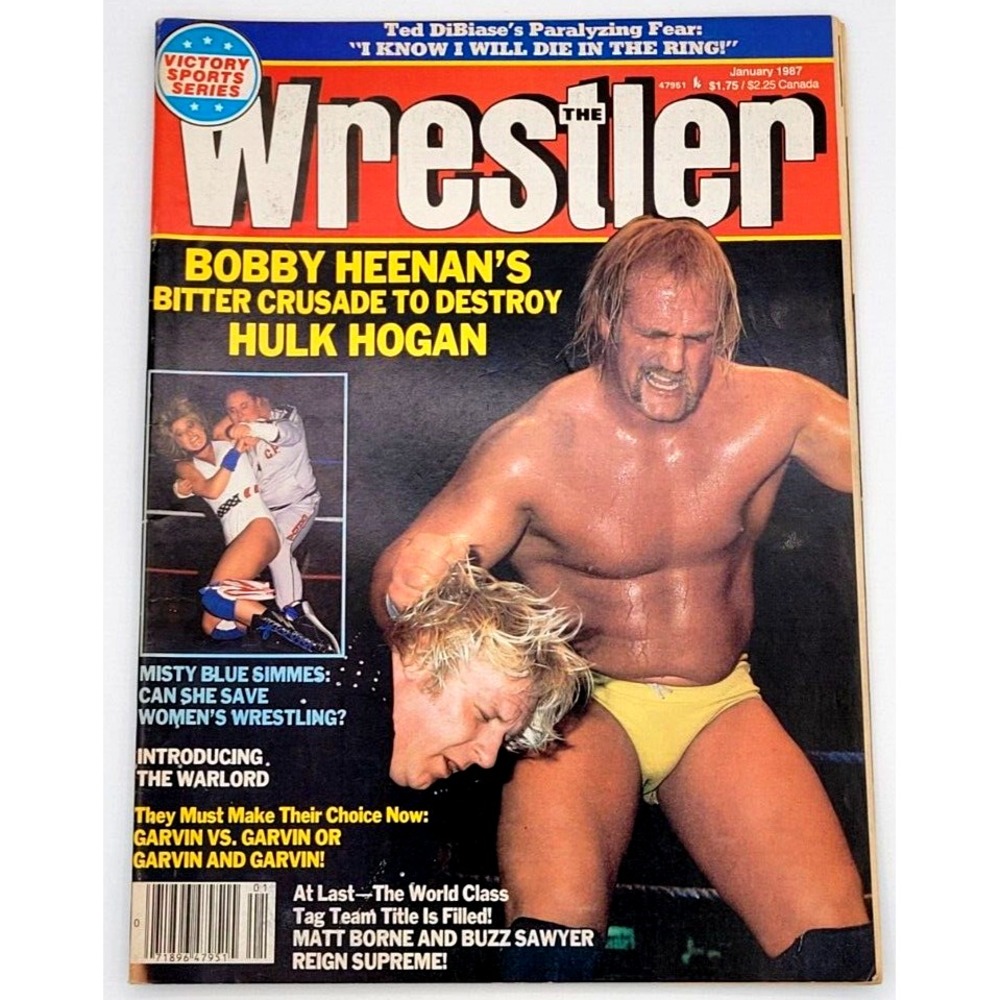 THE WRESTLER JAN 1987 HULK HOGAN JIMMY SNUKA BOBBY HEENAN THE WARLORD MATT BORNE